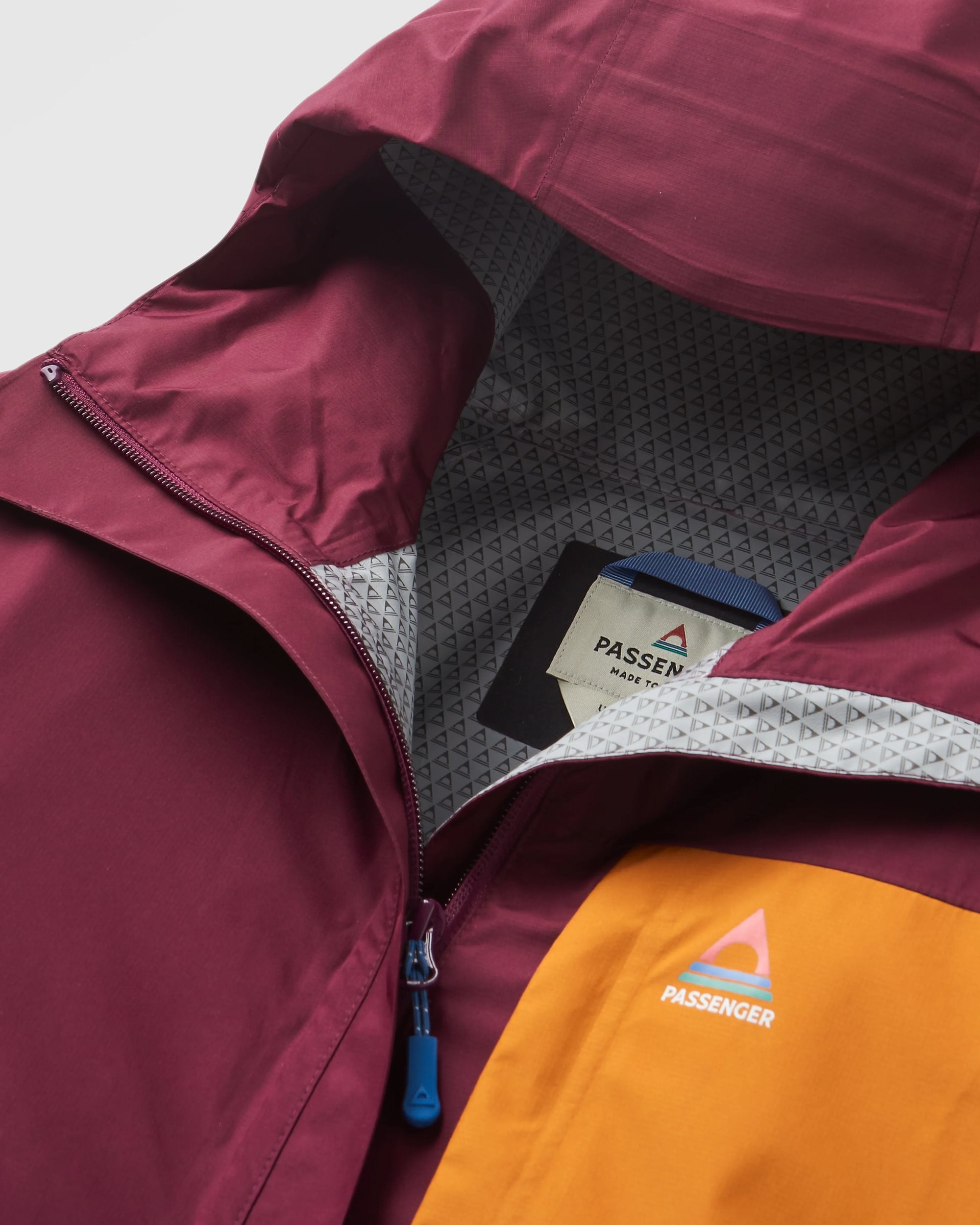 Trailscape Women's Recycled Waterproof Jacket - Fig/Wild Berry  - Flatlay