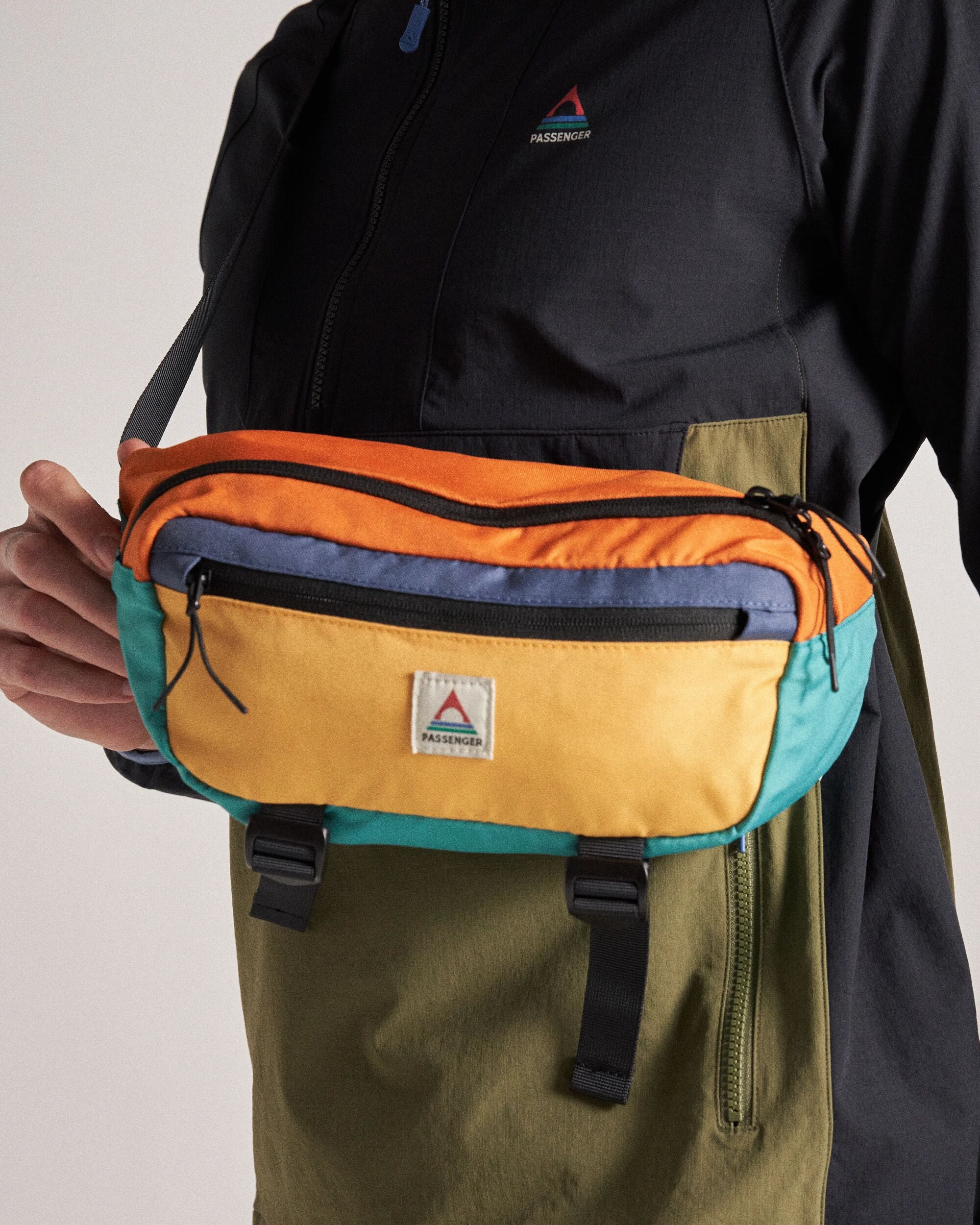 Boondocker Recycled Hip Pack - Multi-Colour - Studio Model - Male