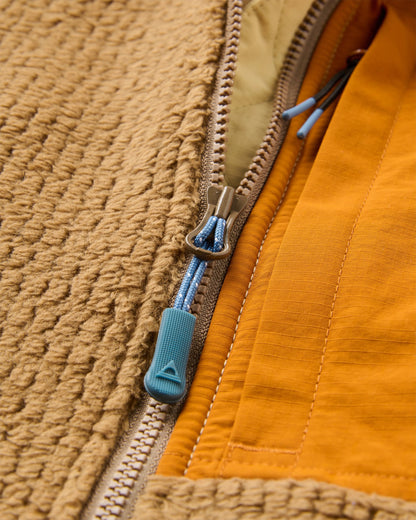 Venturescape Men's Fleece Vest - Caramel/Desert - Flatlay