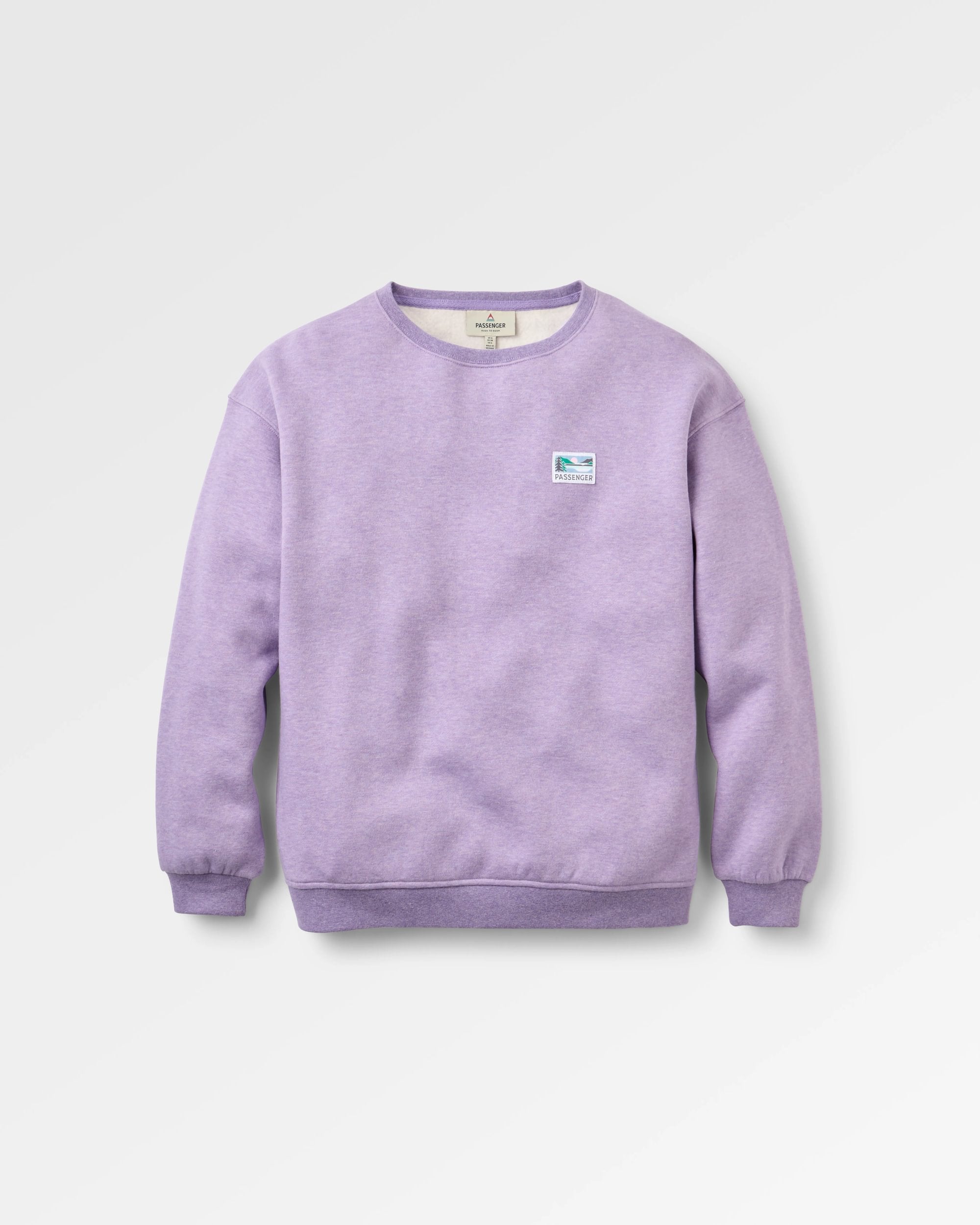 Legacy Sweatshirt - Purple Haze Marl - Flatlay