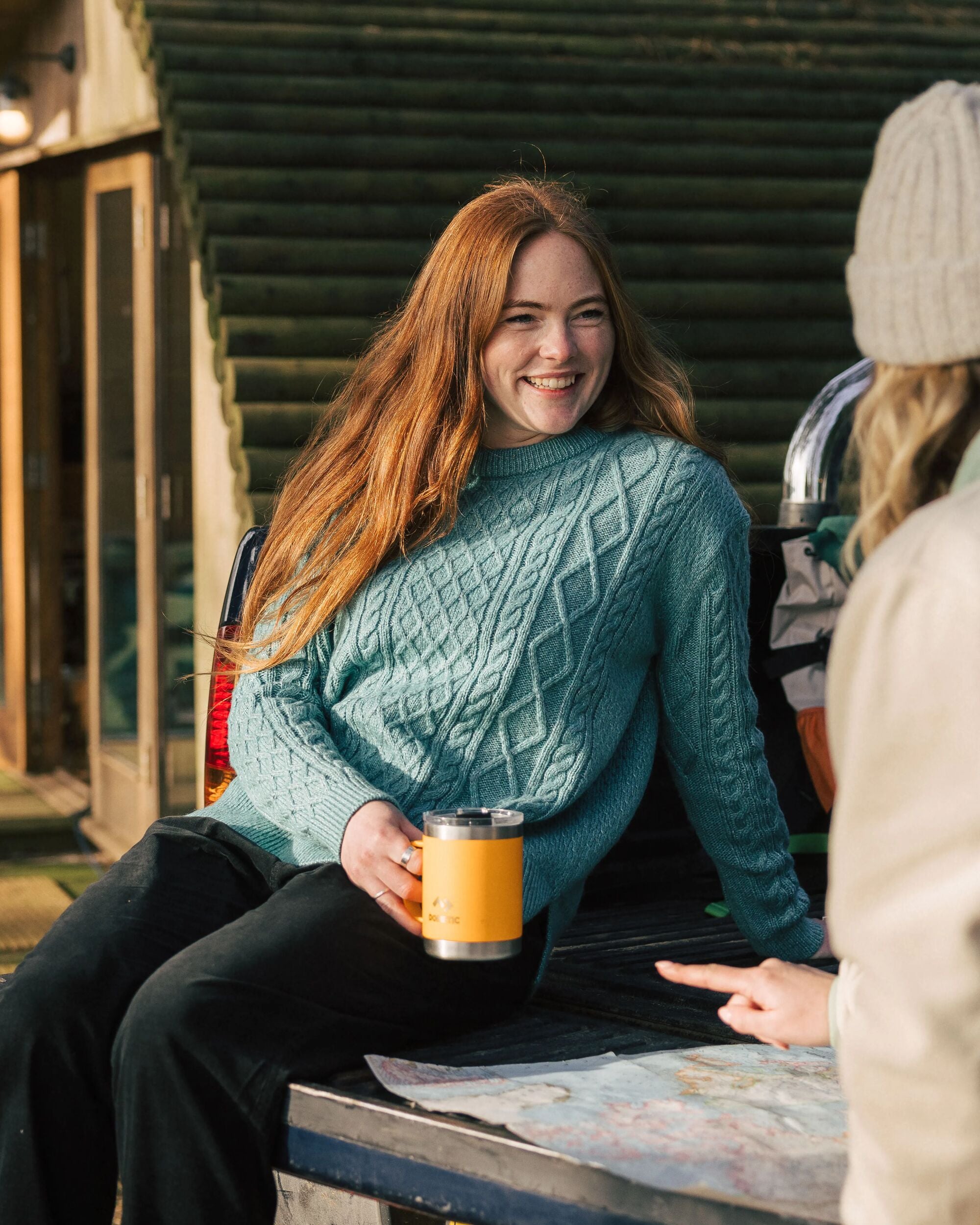 Juniper Recycled Knitted Jumper - Arctic - Lifestyle