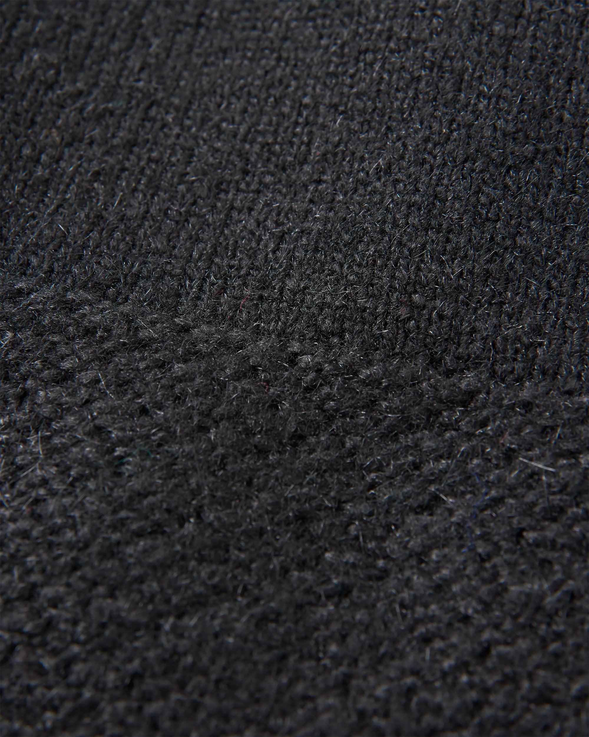 Cove Recycled Knitted Jumper - Black - Flatlay