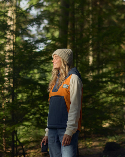 Alexander Recycled Hooded Polar Fleece - Sunrise Orange
 - Lifestyle