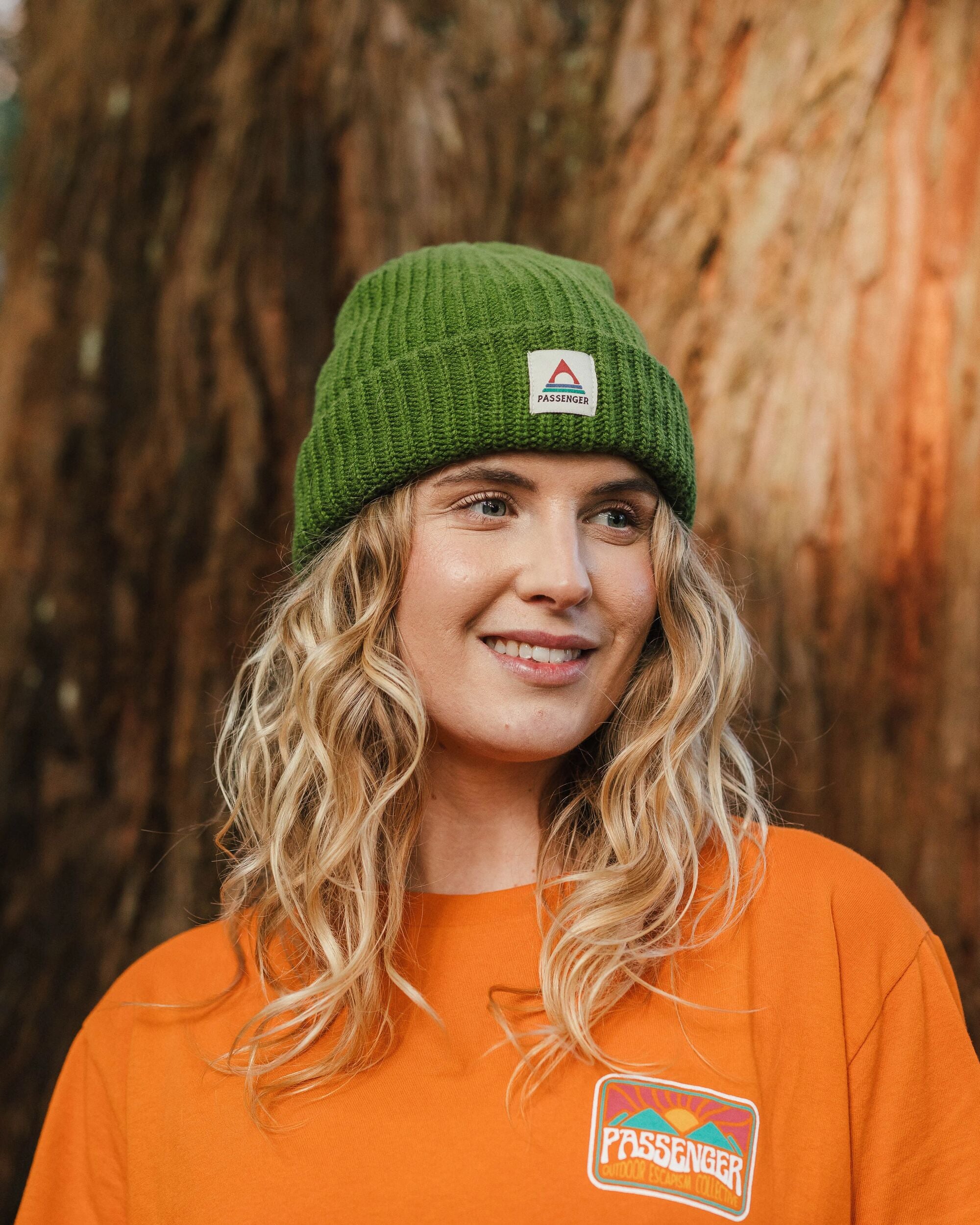 Beechwood Fleece Lined Recycled Beanie - Khaki - Lifestyle - Female