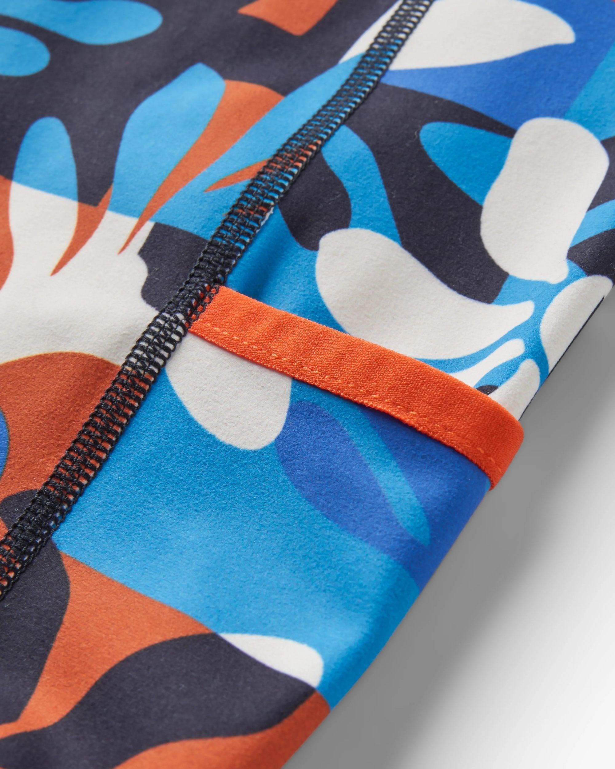 Mantra Recycled Active Legging - Mountain Foliage Blue - Flatlay