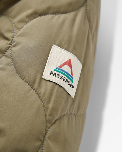 Flora Long Recycled Insulated Parka - Dusty Olive - Flatlay