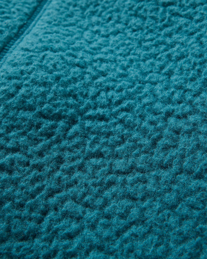 Ventura Full Zip Sherpa Fleece - Mediterranean - Flatlay