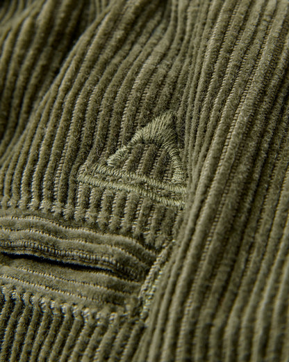 Adventurer Cord Trouser - Dusty Olive - Flatlay