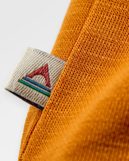 Camp Lost Lightweight Merino Blend T-Shirt - Retro Orange - Flatlay