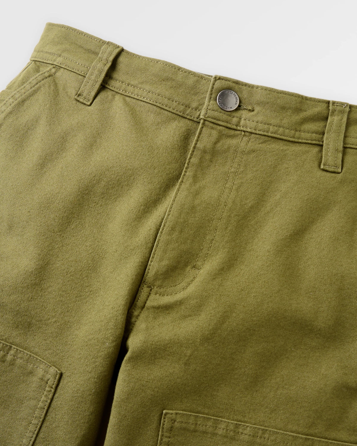 Vantage Lined Cotton Canvas Trouser - Khaki - Flatlay