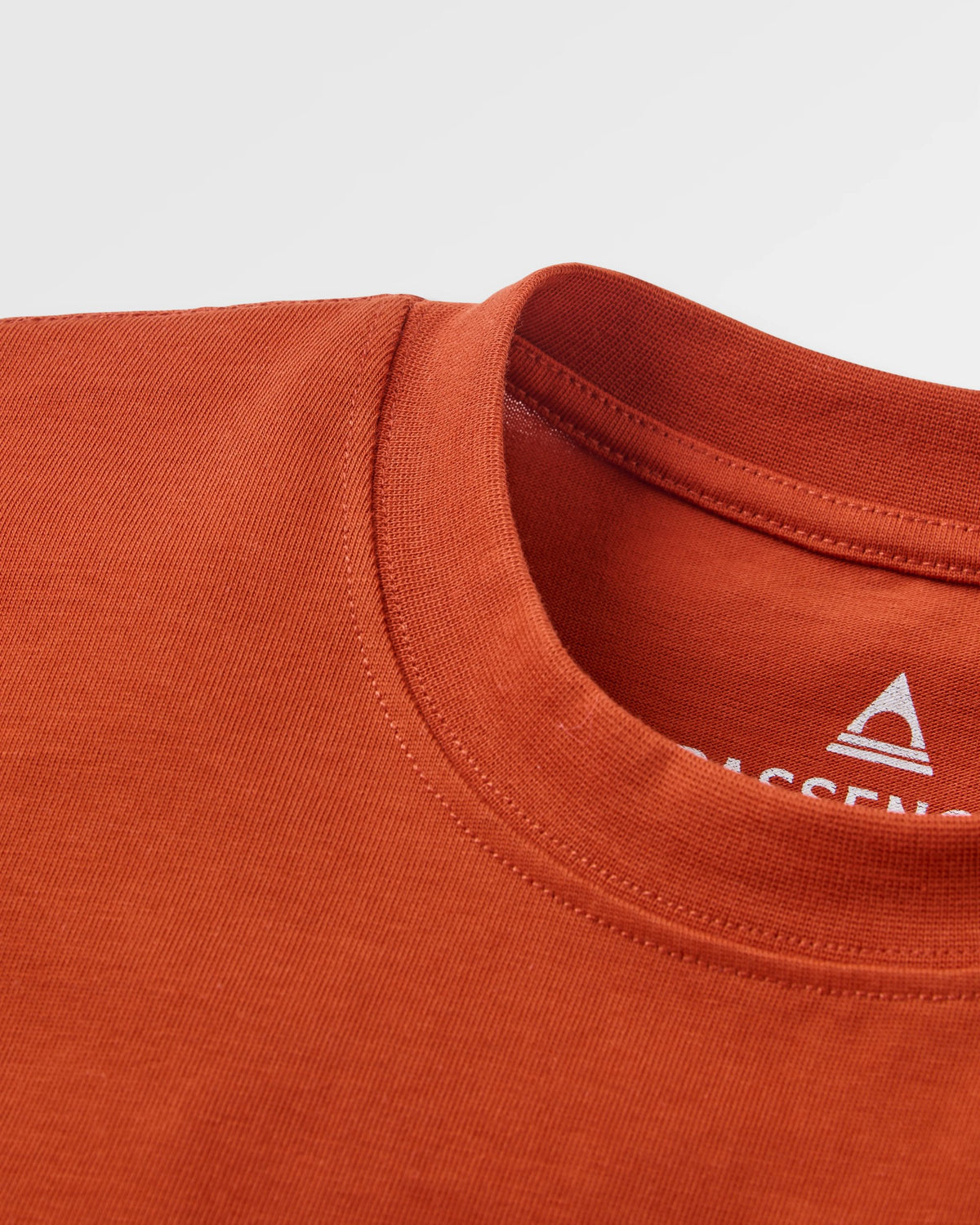 Heritage Relaxed Fit T-Shirt - Dark Rust - Flatlay