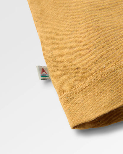 Dune Recycled Cotton Relaxed Fit T-Shirt - Spruce Yellow Marl - Flatlay