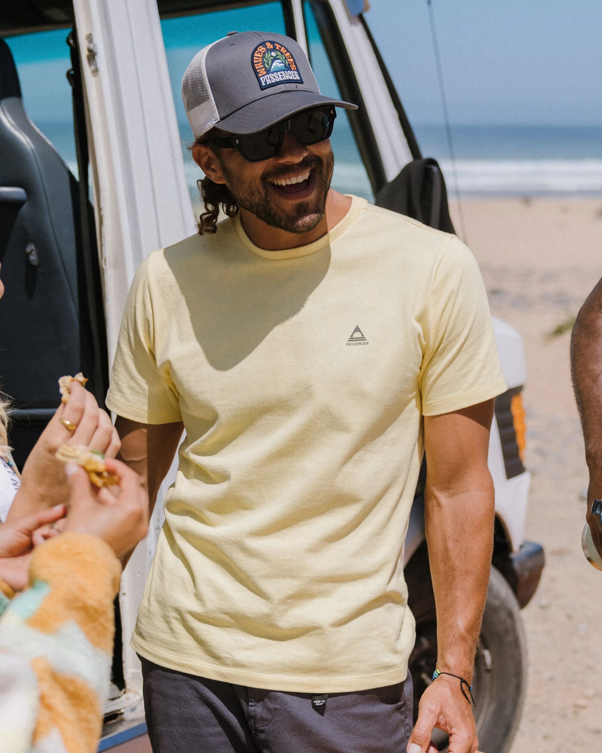 Roam Recycled Cotton T-Shirt - Sunlight - Lifestyle