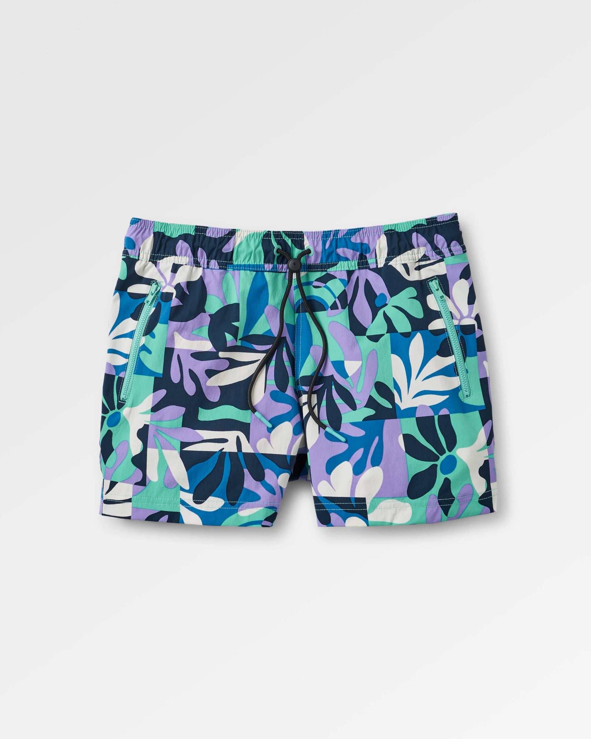Way Out All Purpose Short - Mountain Foliage Purple - Flatlay