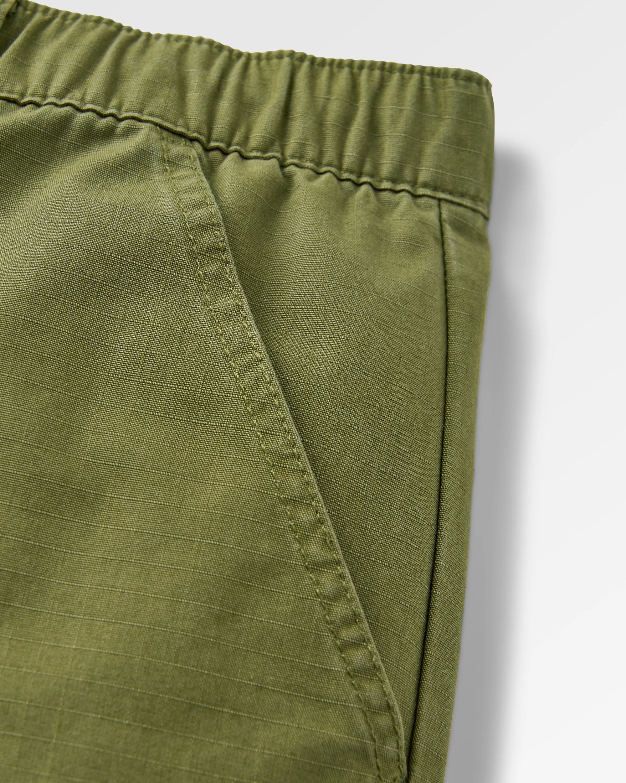 Rif-Raf Organic Cotton Ripstop Short - Khaki - Flatlay