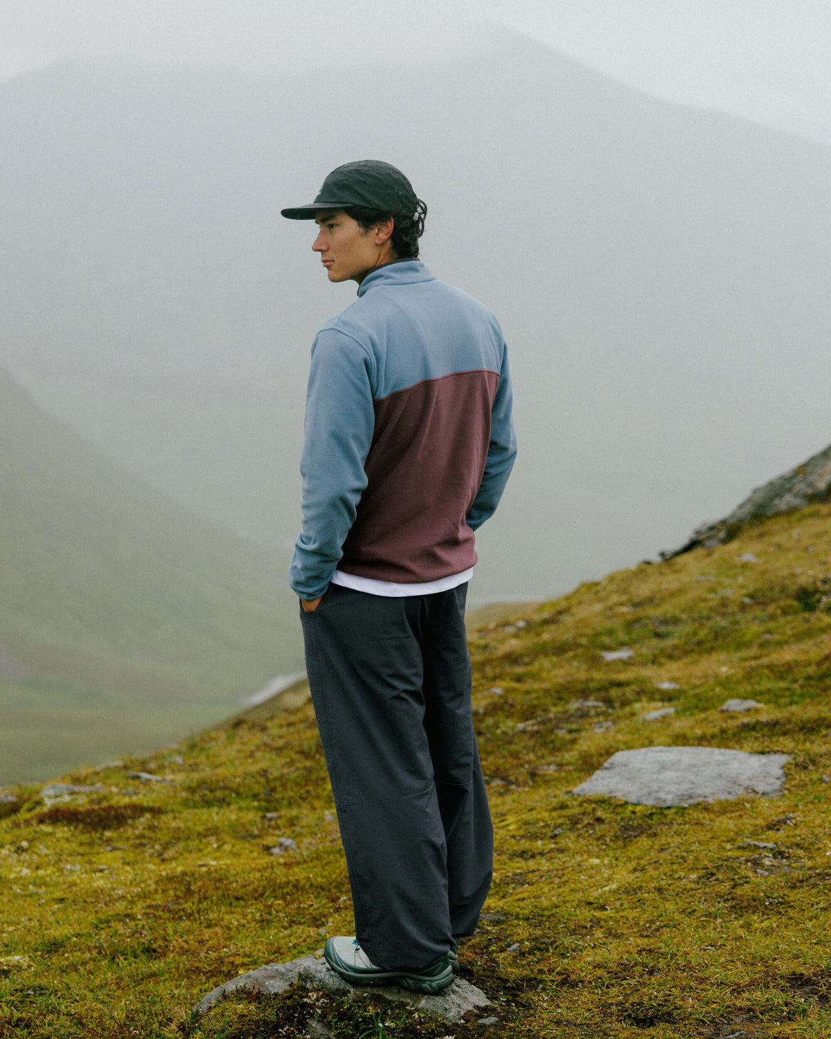 Set Off Polartec® Full Zip Fleece - Brambleberry/Stormy Blue - Lifestyle