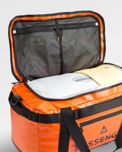 Roamer 40L Duffel Bag - Sunrise Orange - Flatlay
