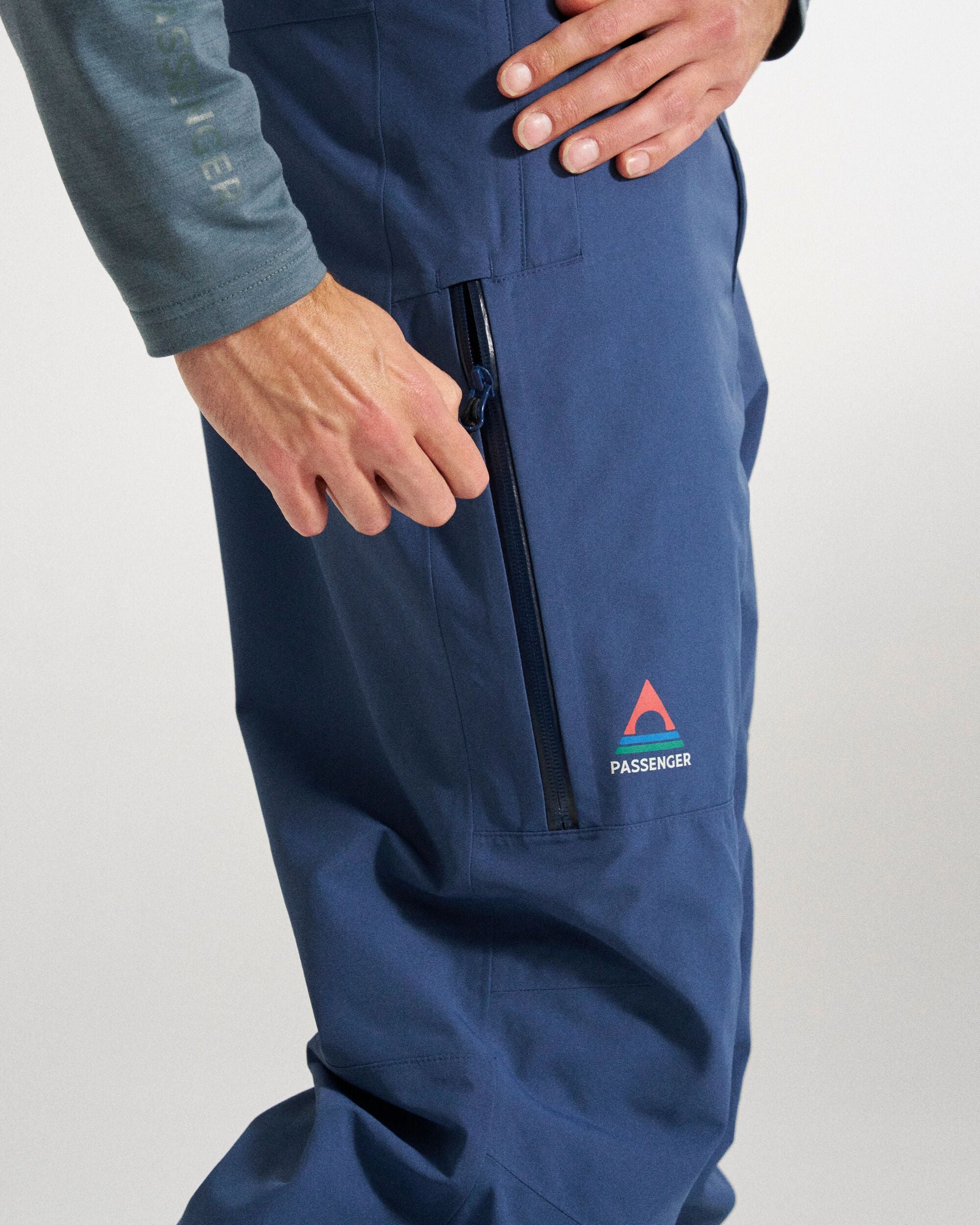 Snowscape Men's Recycled Pant - Dark Denim - Studio Model