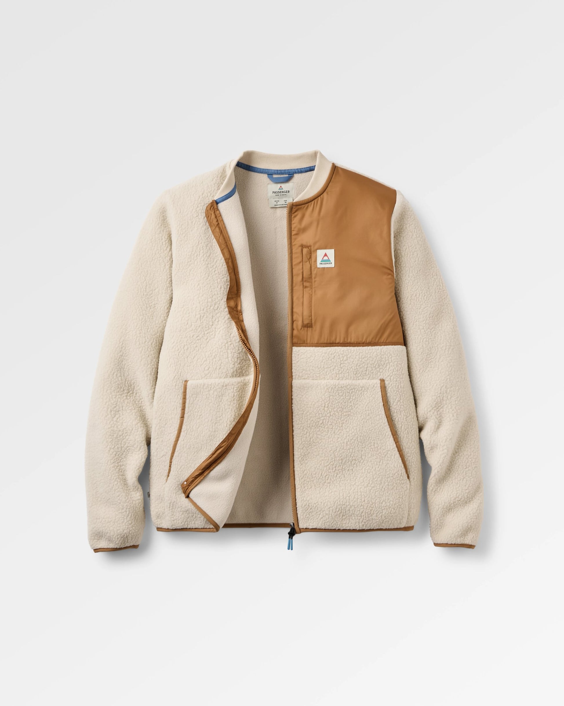 Reconnect Recycled Sherpa Fleece - Oatmeal - Flatlay