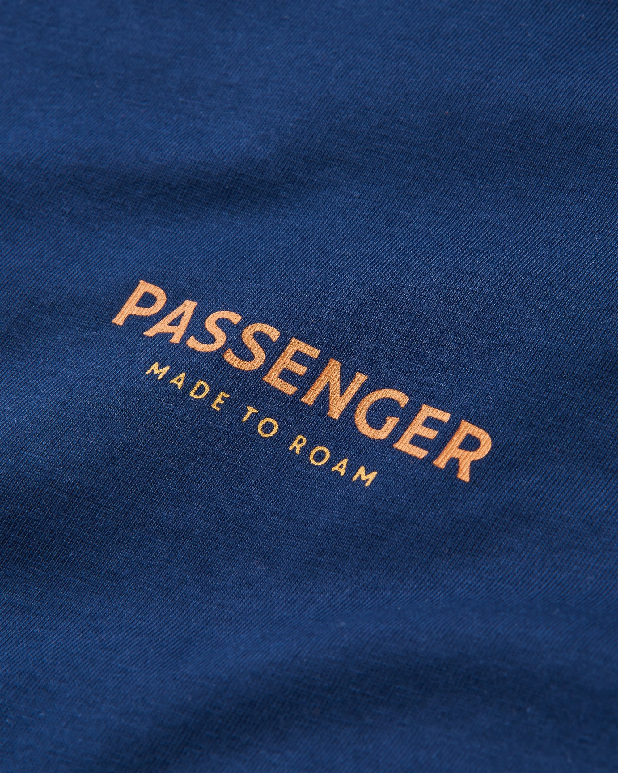 Phoenix Organic Cotton LS T-Shirt - Rich Navy - Flatlay