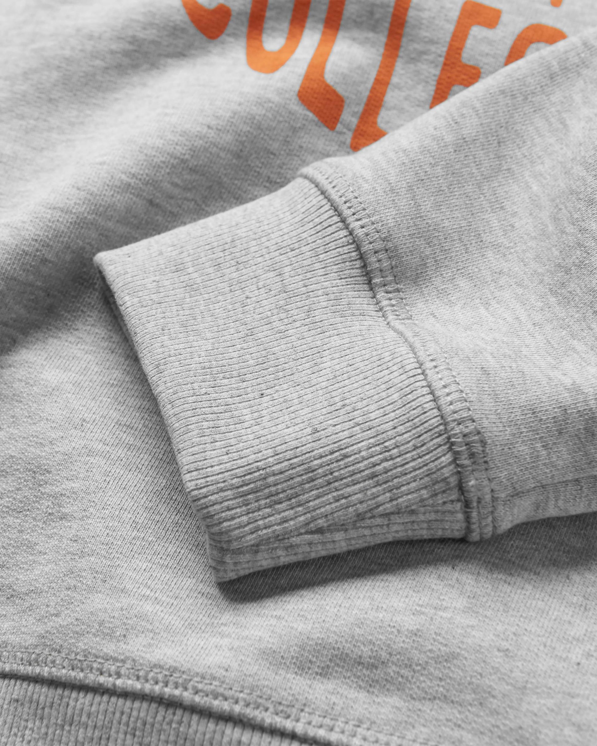 Wander Recycled Cotton Marl Sweatshirt - Light Grey Marl