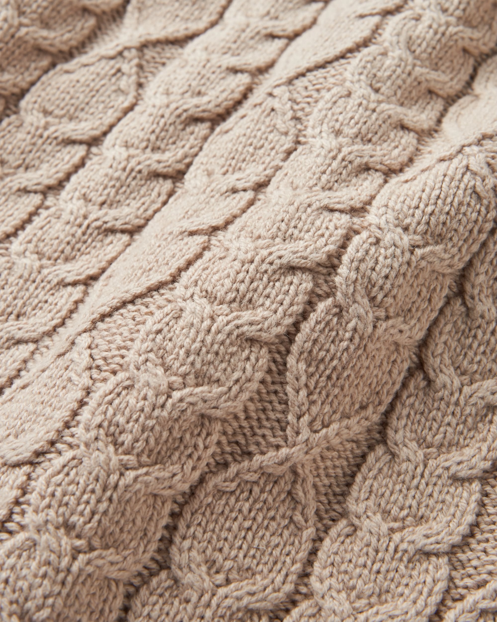 Homely Knitted Cardigan - Simply Taupe - Flatlay