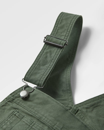 Vantage Organic Cotton Dungaree - Khaki - Flatlay