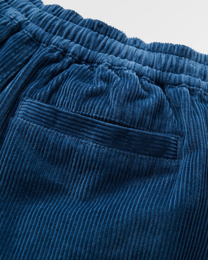 Avian Organic Cord Short - Dark Denim - Flatlay