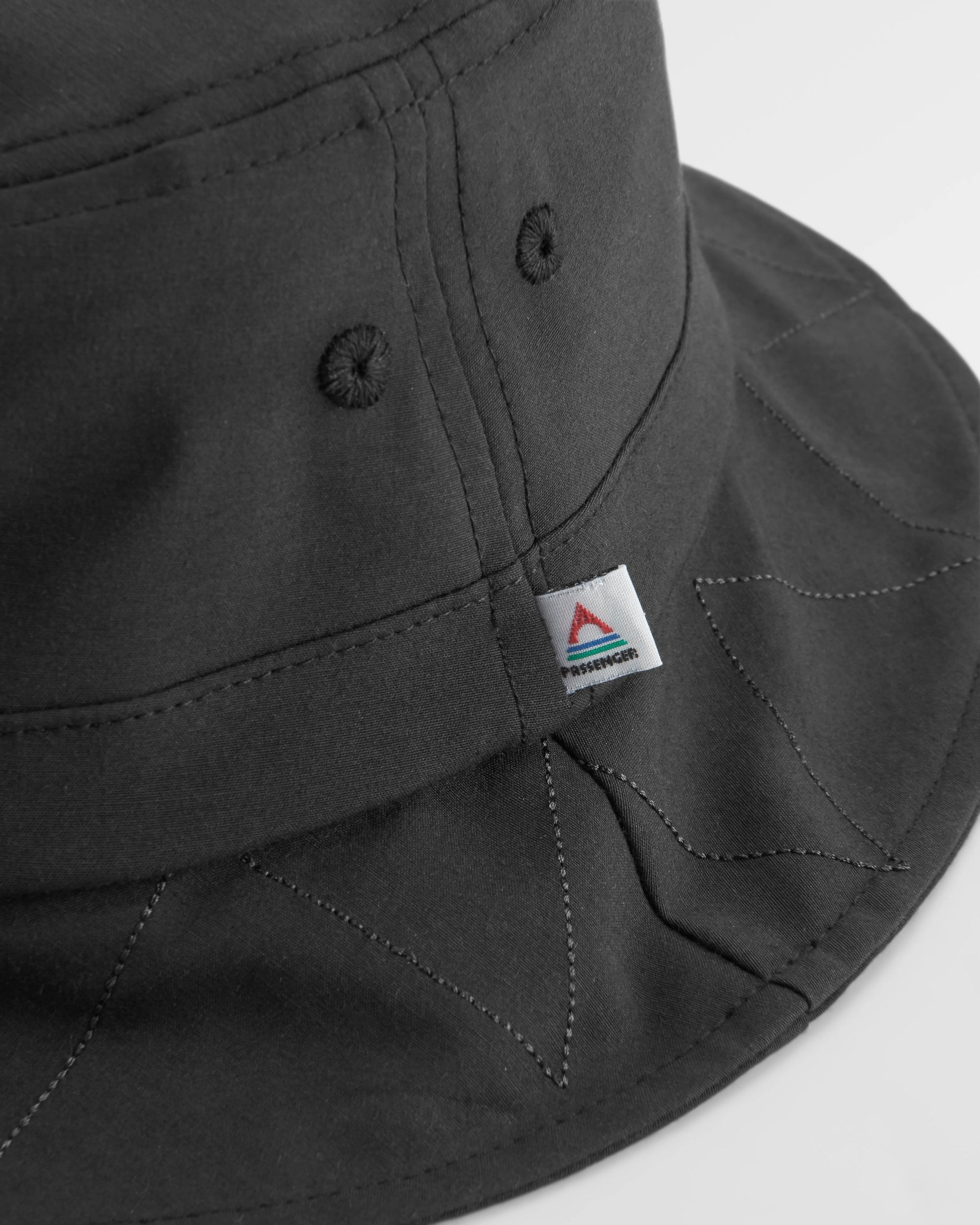 Trail Bucket Hat - Black - Flatlay