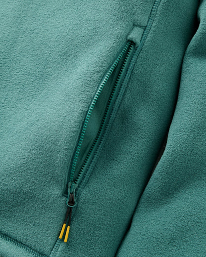 Sierrascape Men's Polartec® Fleece Hoodie - Deep Ocean - Flatlay
