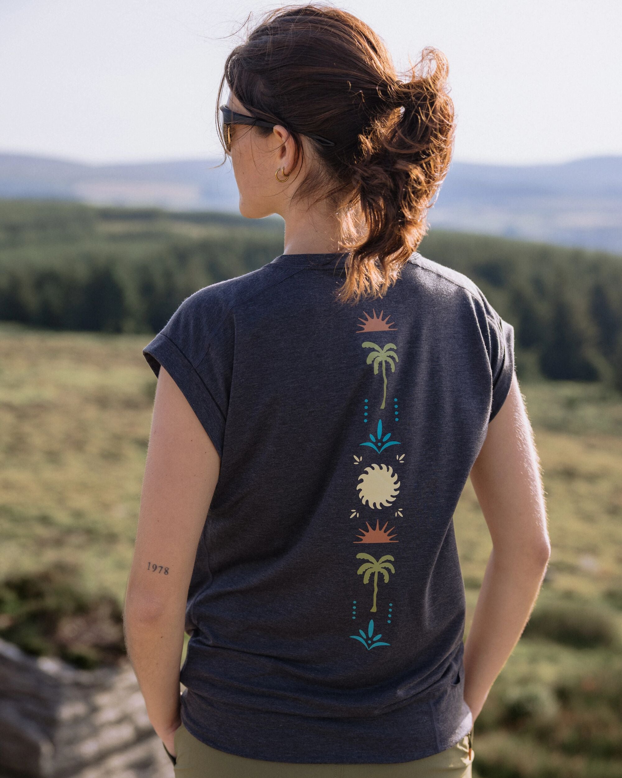 Women's Solscape Active T-Shirt - Faded Black Marl - Lifestyle