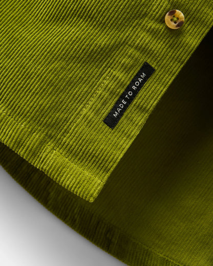 Backcountry Cord Shirt - Tea Green - Flatlay