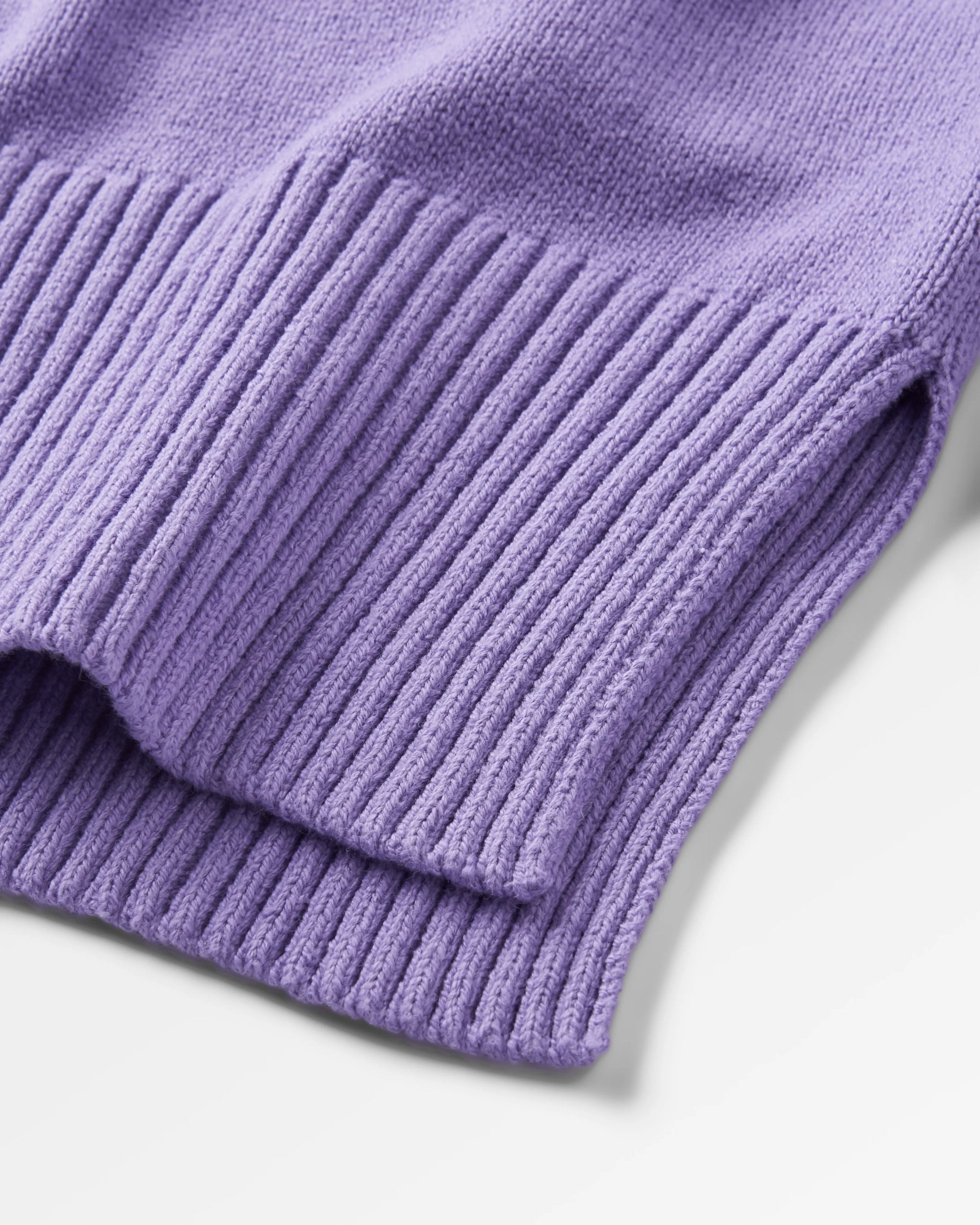 Grace Knitted Jumper - Retro Purple - Flatlay