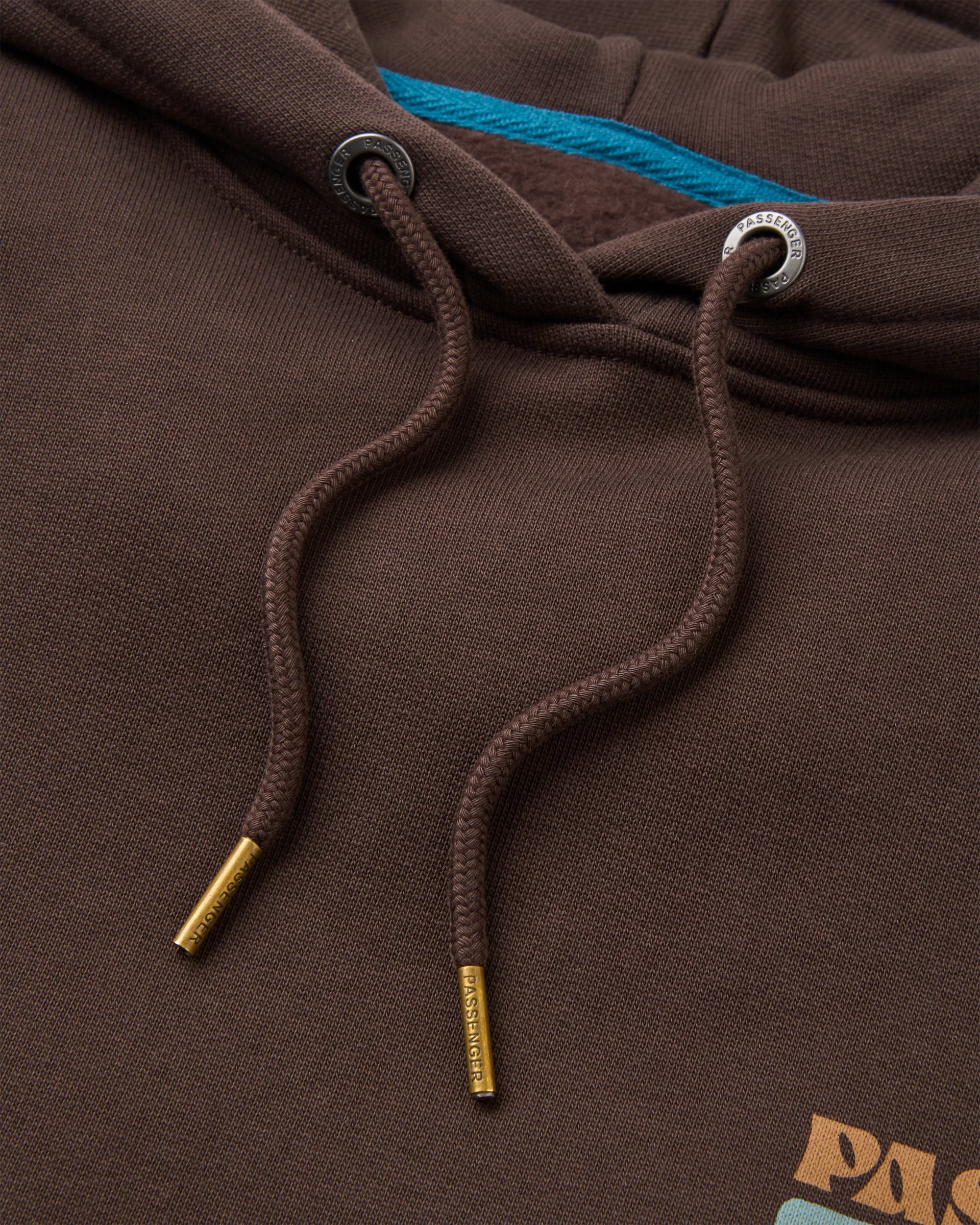Patches Recycled Cotton Hoodie - Espresso - Flatlay