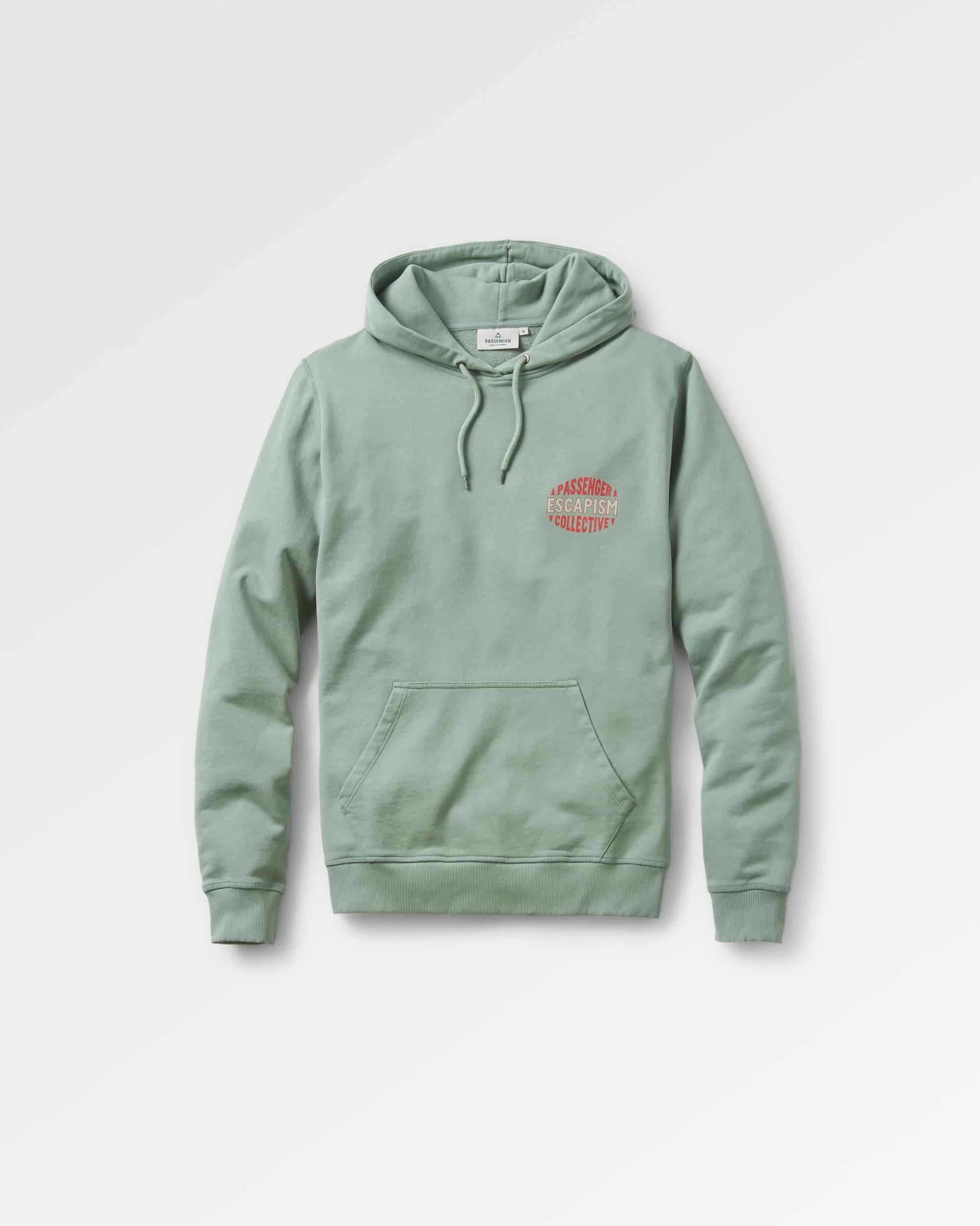 Reconnect Recycled Cotton Hoodie - Pistachio - Flatlay
