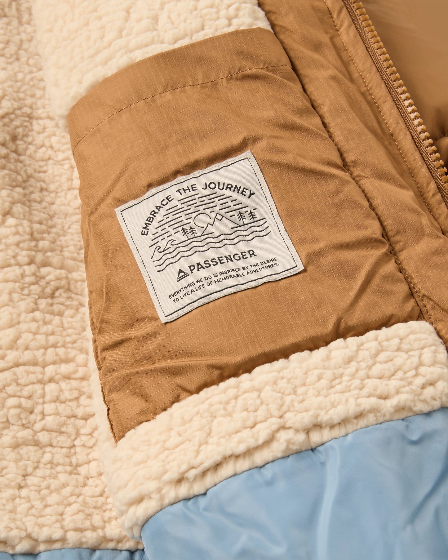 Kinsey Recycled Jacket - Toffee - Flatlay