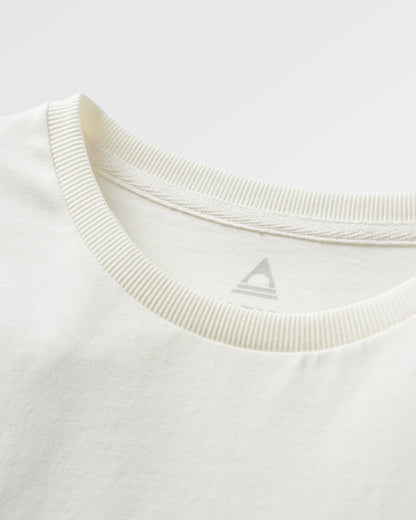 Better Outside Organic Cotton Oversized LS T-Shirt - Marshmallow - Flatlay