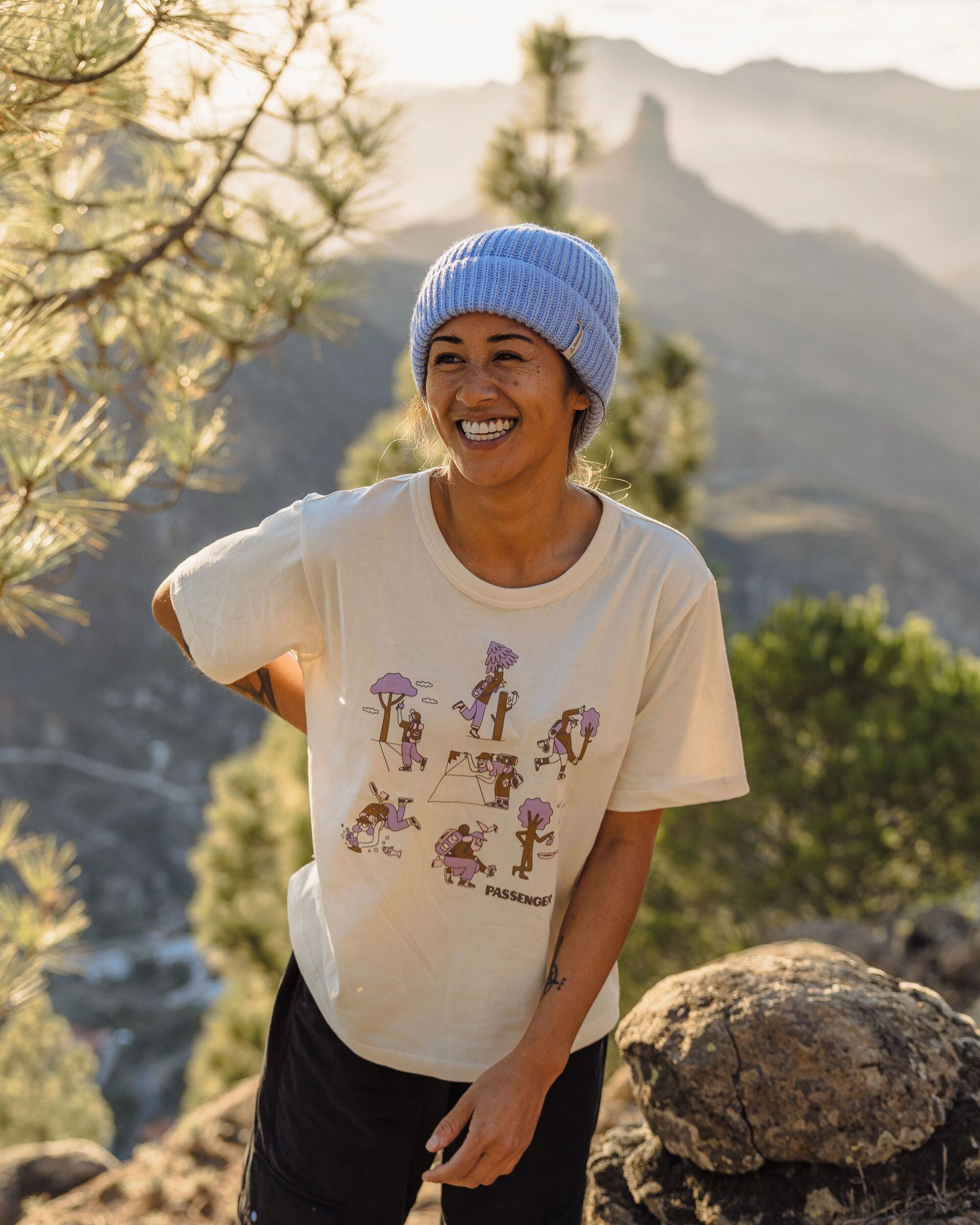 Go Forage Organic Cotton T-Shirt - Birch - Lifestyle