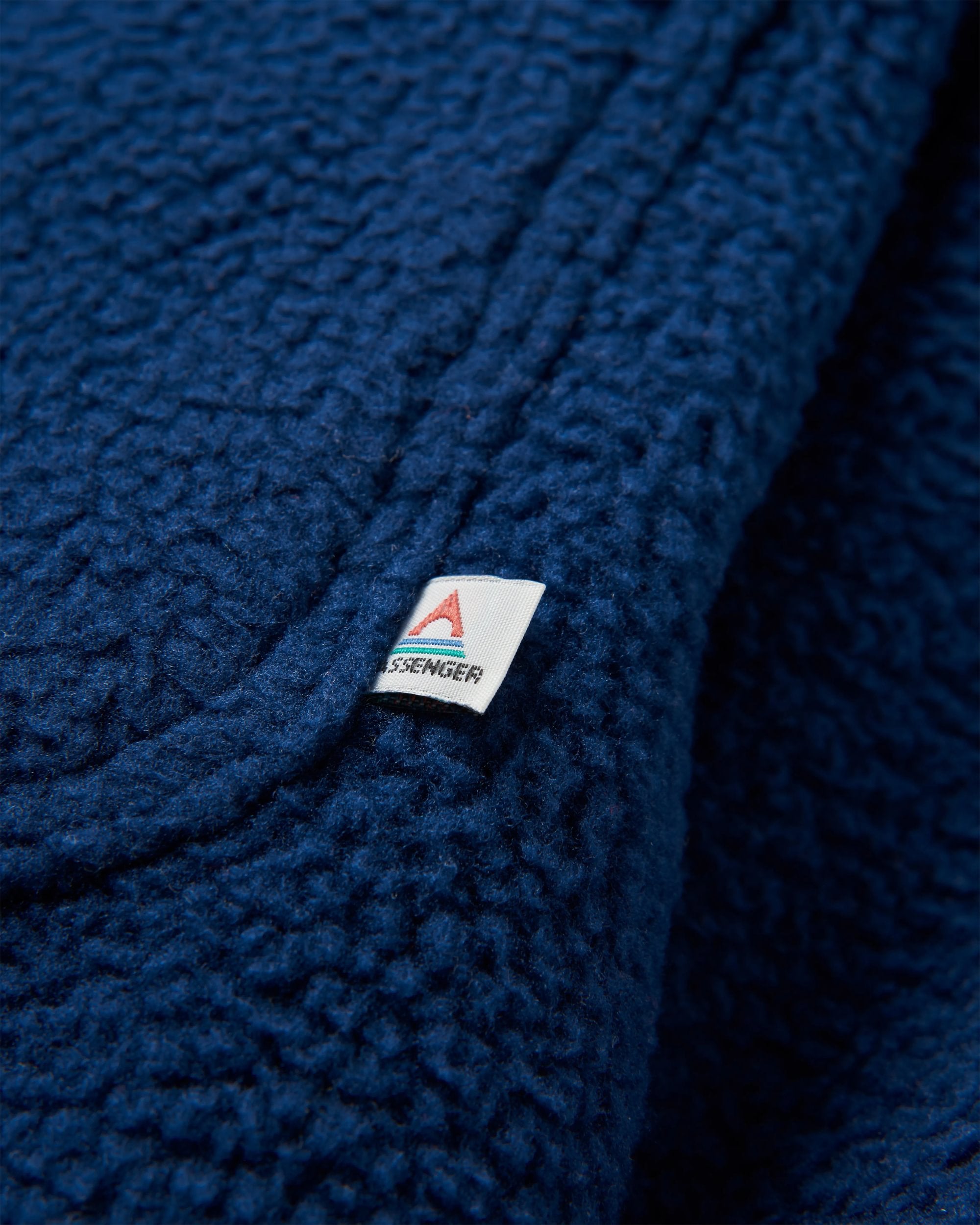 Backcountry Recycled Sherpa Fleece Shirt - Rich Navy - Flatlay