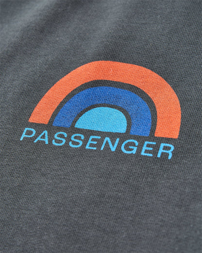 Papercut Recycled Sweatshirt - Black - Flatlay