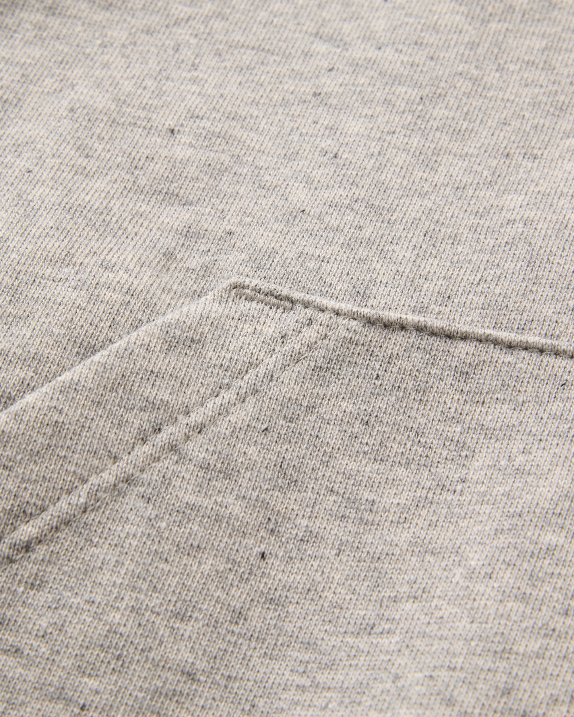 Riser Organic Cotton Hoodie - Grey Marl - Flatlay