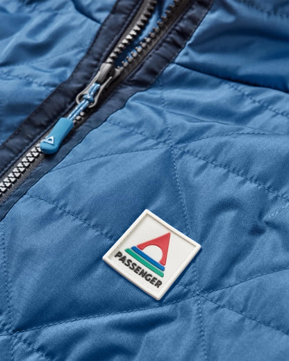 Trace Recycled Thermore® Insulated Jacket - Dark Denim/ Apricot - Flatlay