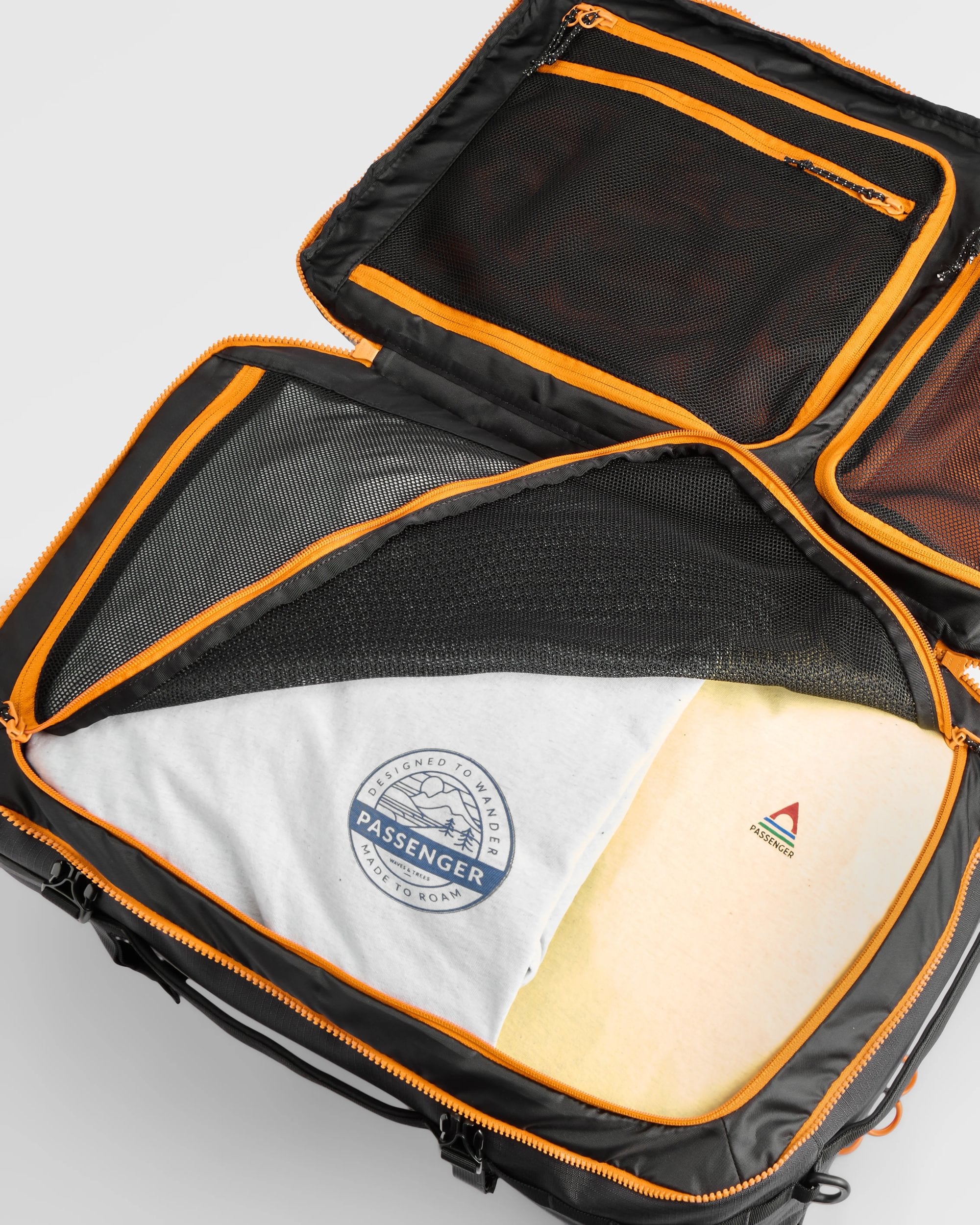 Atlas Recycled Backpack Duffel - Black - Flatlay