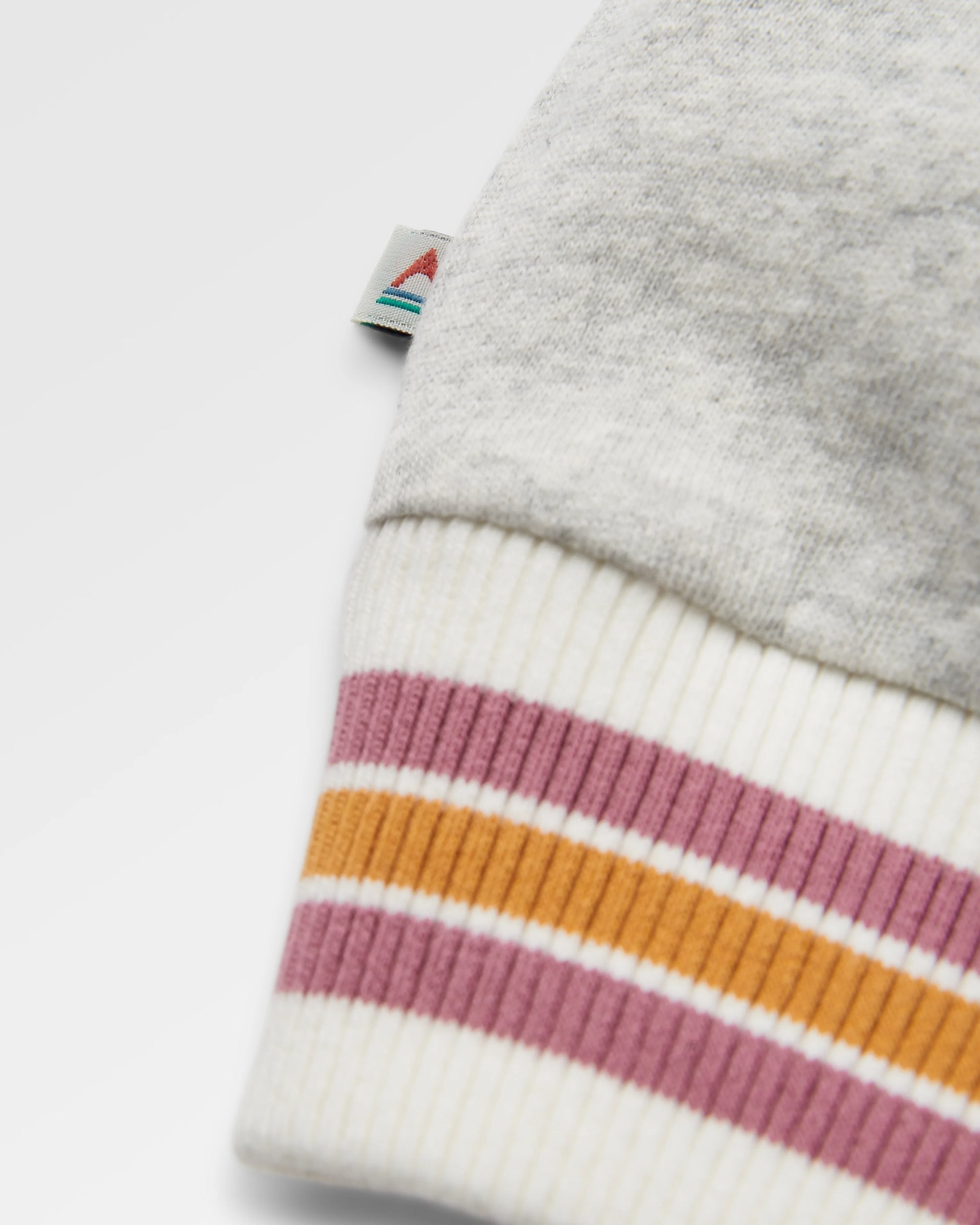 Fade Organic Cotton Sweatshirt - Light Grey Marl - Flatlay