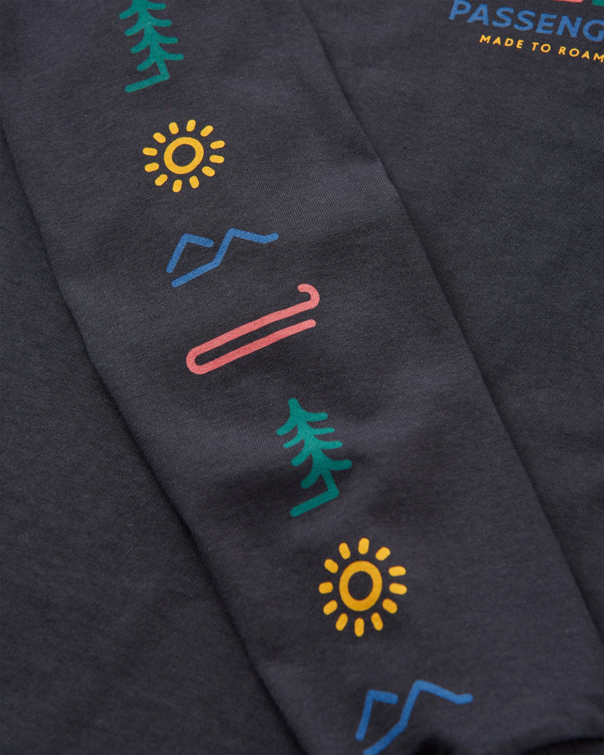 Phoenix Recycled LS T-Shirt - Black - Flatlay