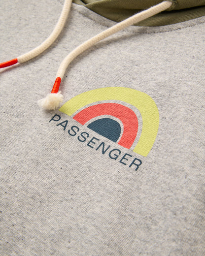 Riser Organic Cotton Hoodie - Grey Marl - Flatlay