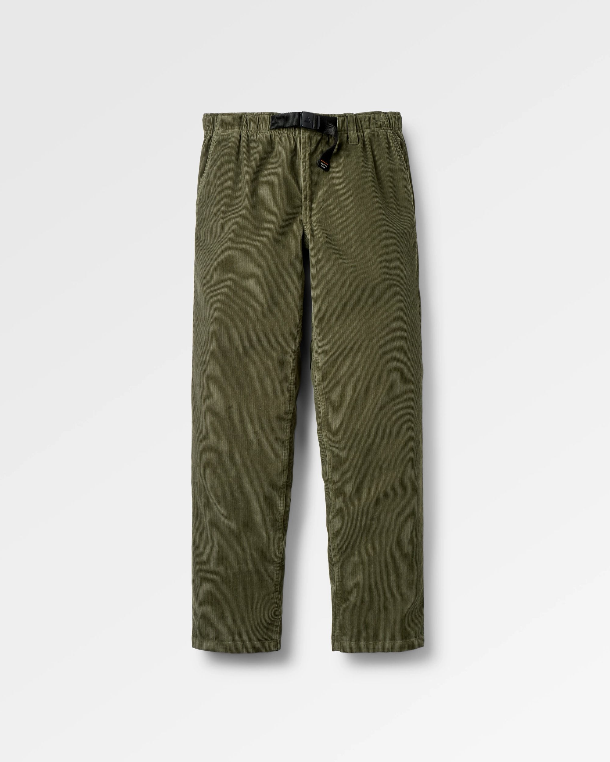 Adventurer Cord Trouser - Dusty Olive - Flatlay