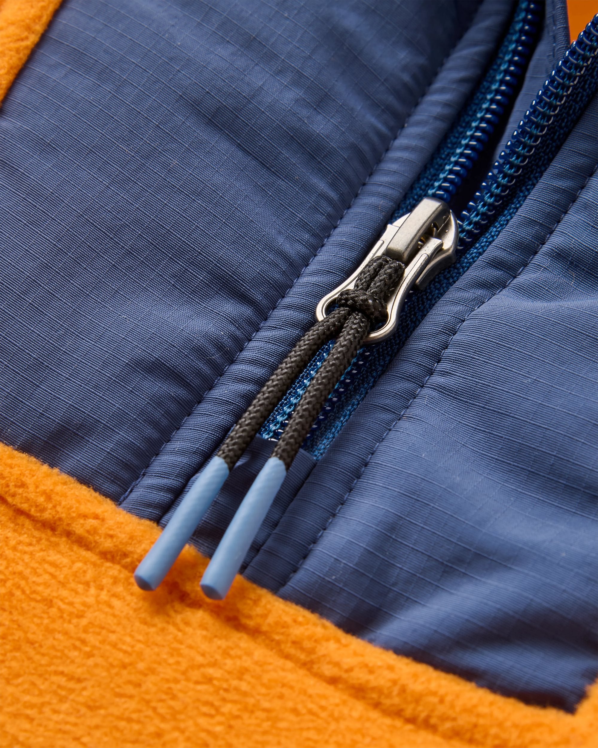 Alexander Hooded Polartec® Fleece - Sunrise Orange - Flatlay