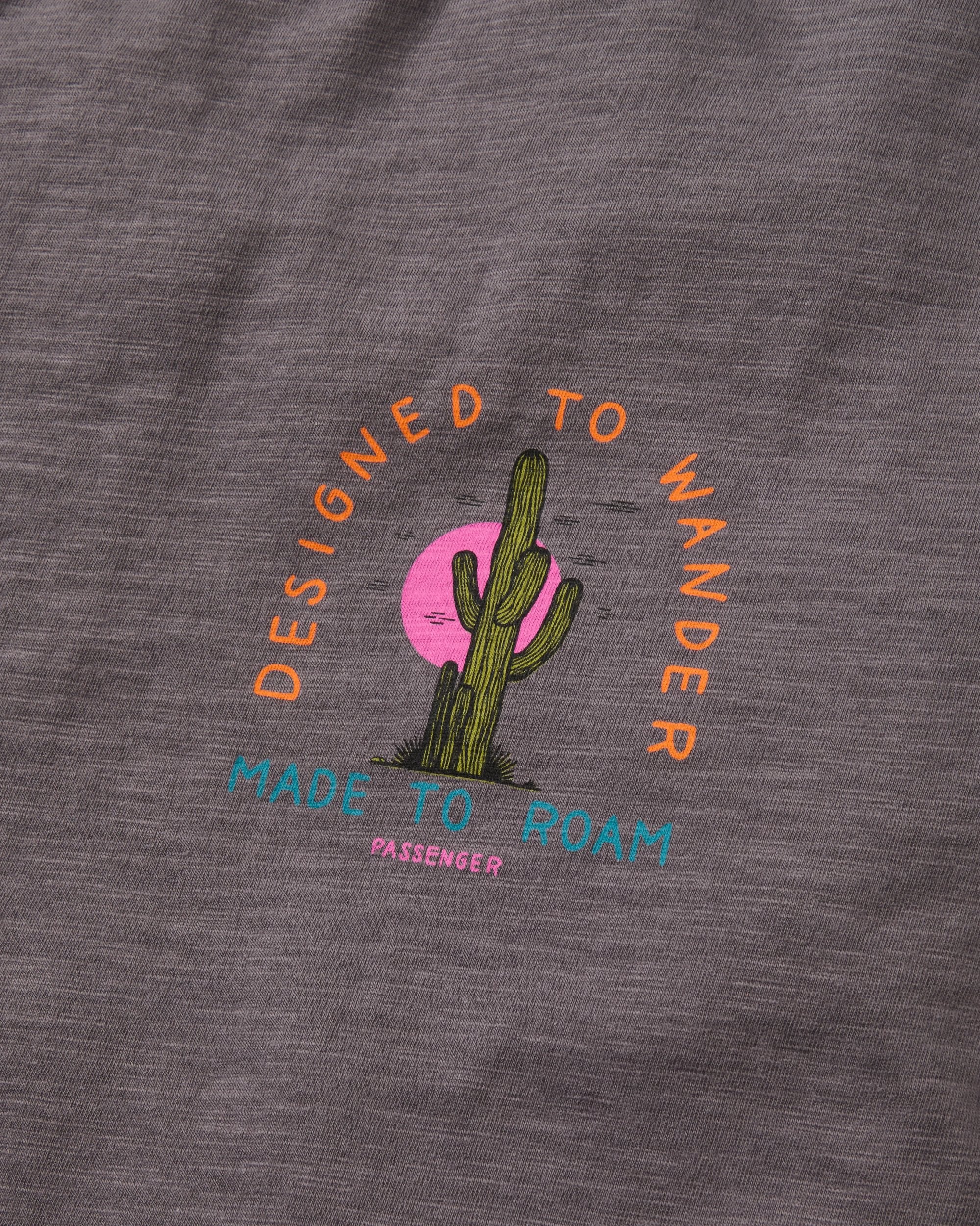 Explore T-Shirt - Charcoal - Flatlay