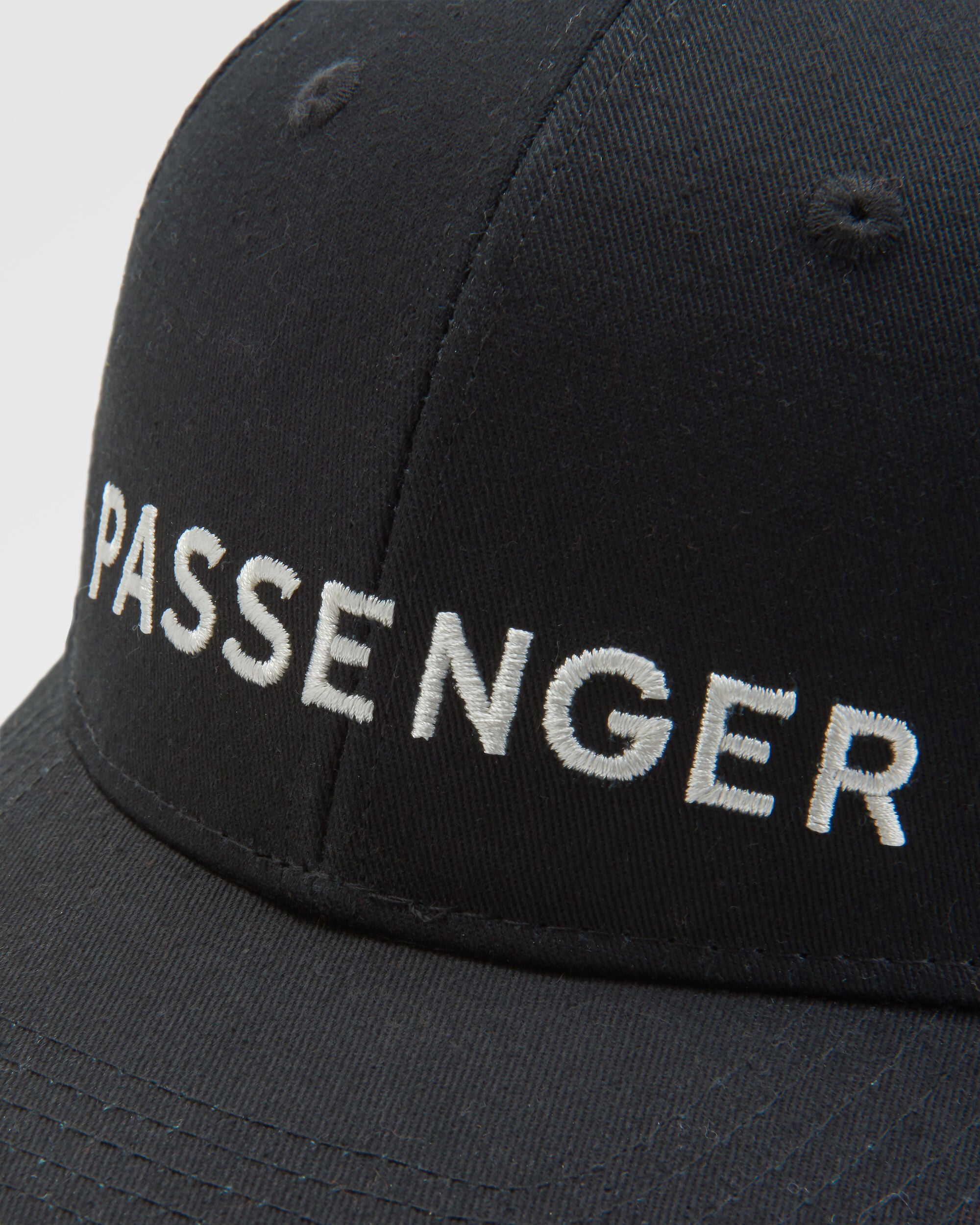 Passenger Organic Cotton Trucker Cap - Black - Flatlay